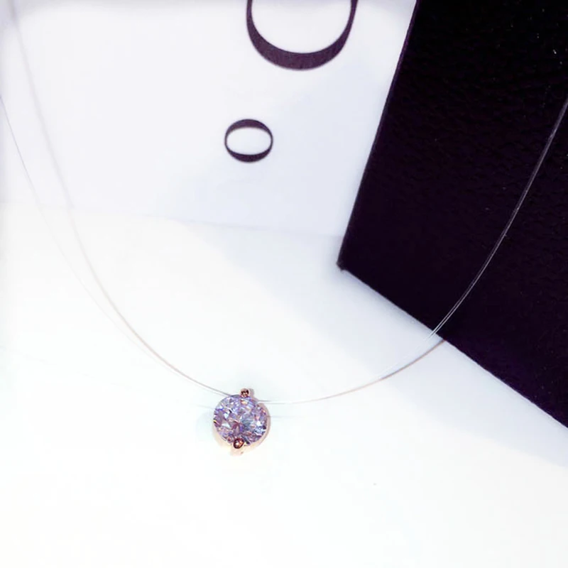 Женское Ожерелье с кулоном из серебра 2022 пробы цирконом | Украшения и аксессуары