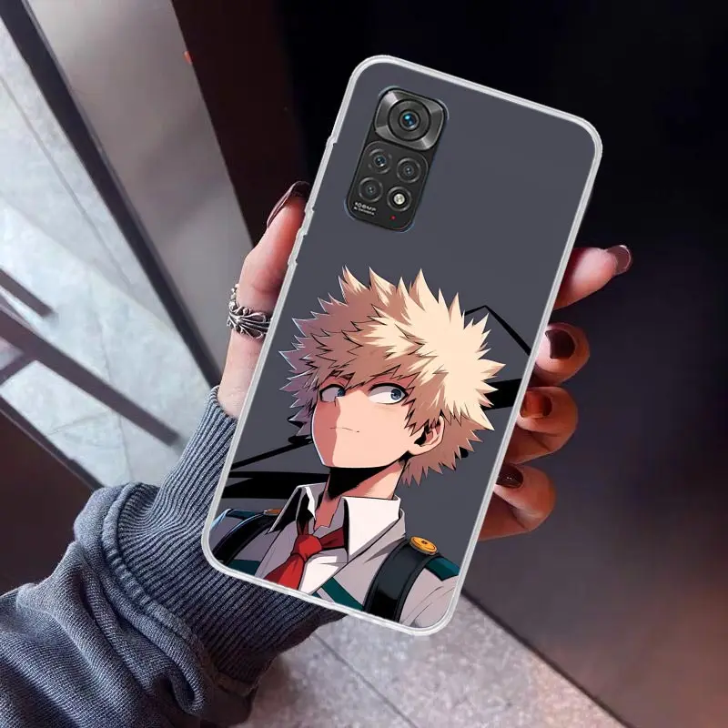Чехол для телефона Bakugou Katsuki MHA My Hero Xiaomi Redmi Note 10 11 12 13 14 Pro Plus 11S 12S 11T 11E 10S Note14 с мягкой