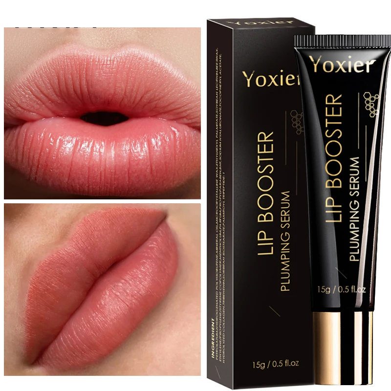 

Collagen Lip Booster Plumping Serum Hyaluronate Moisturiz Sexy Plump Essence Non-irritating Brighten Reduce Lip Lin