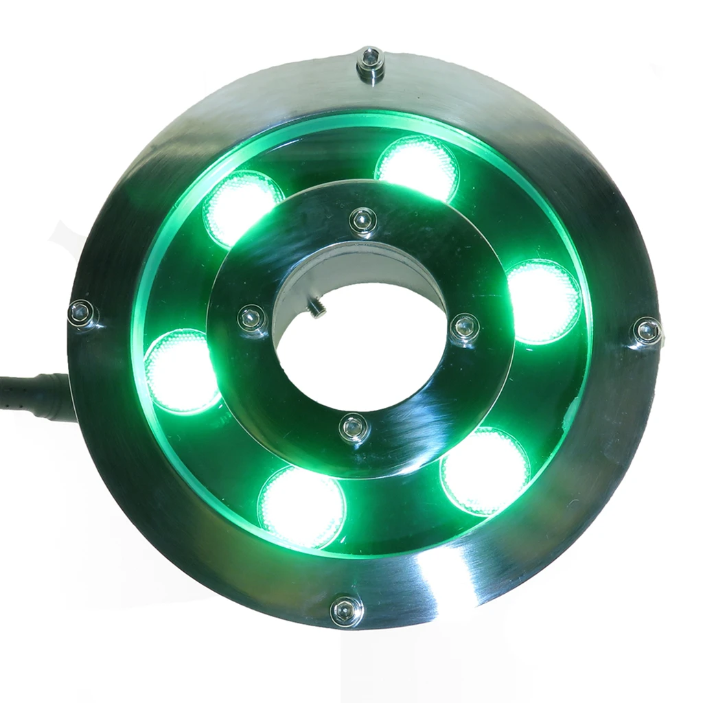 Светодиодная круглая подводная лампа для фонтана 6 Вт 9 18 12 В 24 IP68 DMX512 RGB цветные