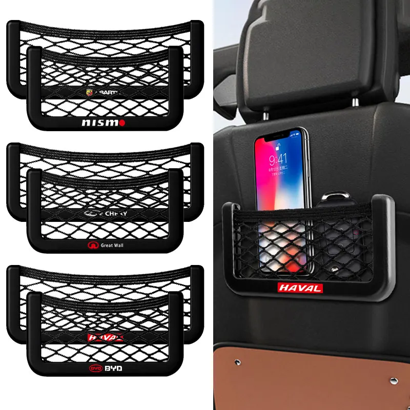 

Car Organizer Storage Bag Auto Paste Net Pocket for Mini Cooper Countryman Clubman F54 F56 F55 F60 R60 R61 Car Accessories Goods
