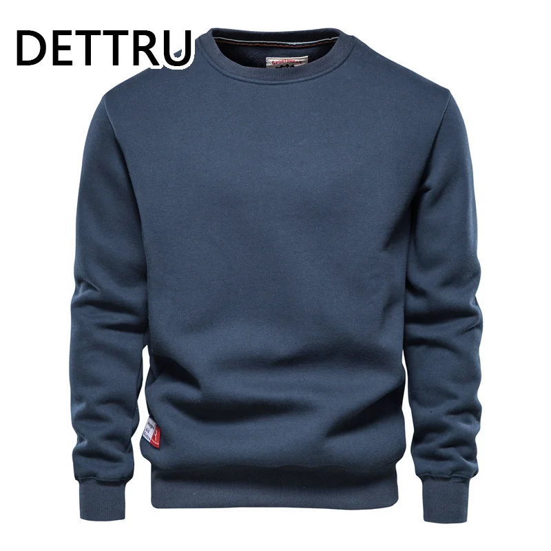 

Plus Velvet Spliced Sweatshirts Men Casual Basic Solid Color Pullovers Mens Hoodie New Autumn Winter Sweatshirt for Men