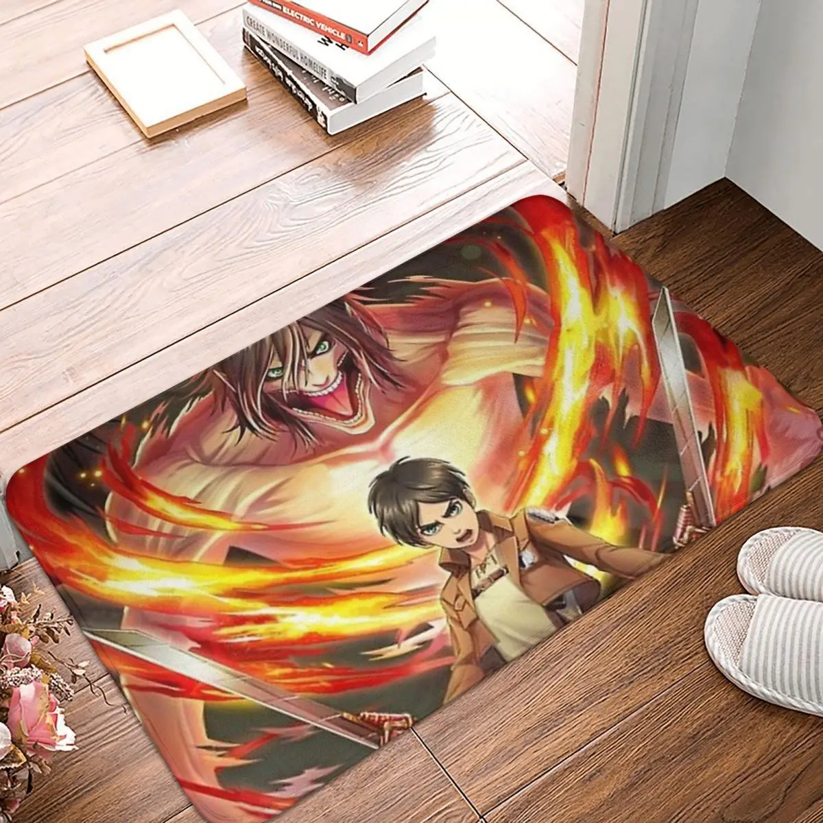 

AOT Bathroom Mat Attack On Titan Doormat Kitchen Carpet Outdoor Rug Home Decor