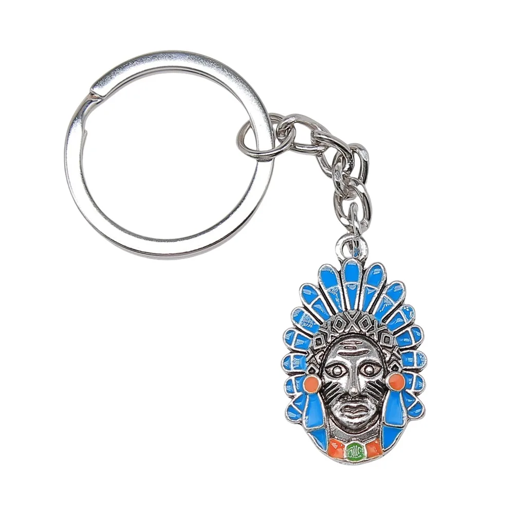 

Indian Retro Vintage DIY Key Chain Stainless Steel Keyring Handmade,Silver Color,Women Jewelry Accessory High Pendant Gift