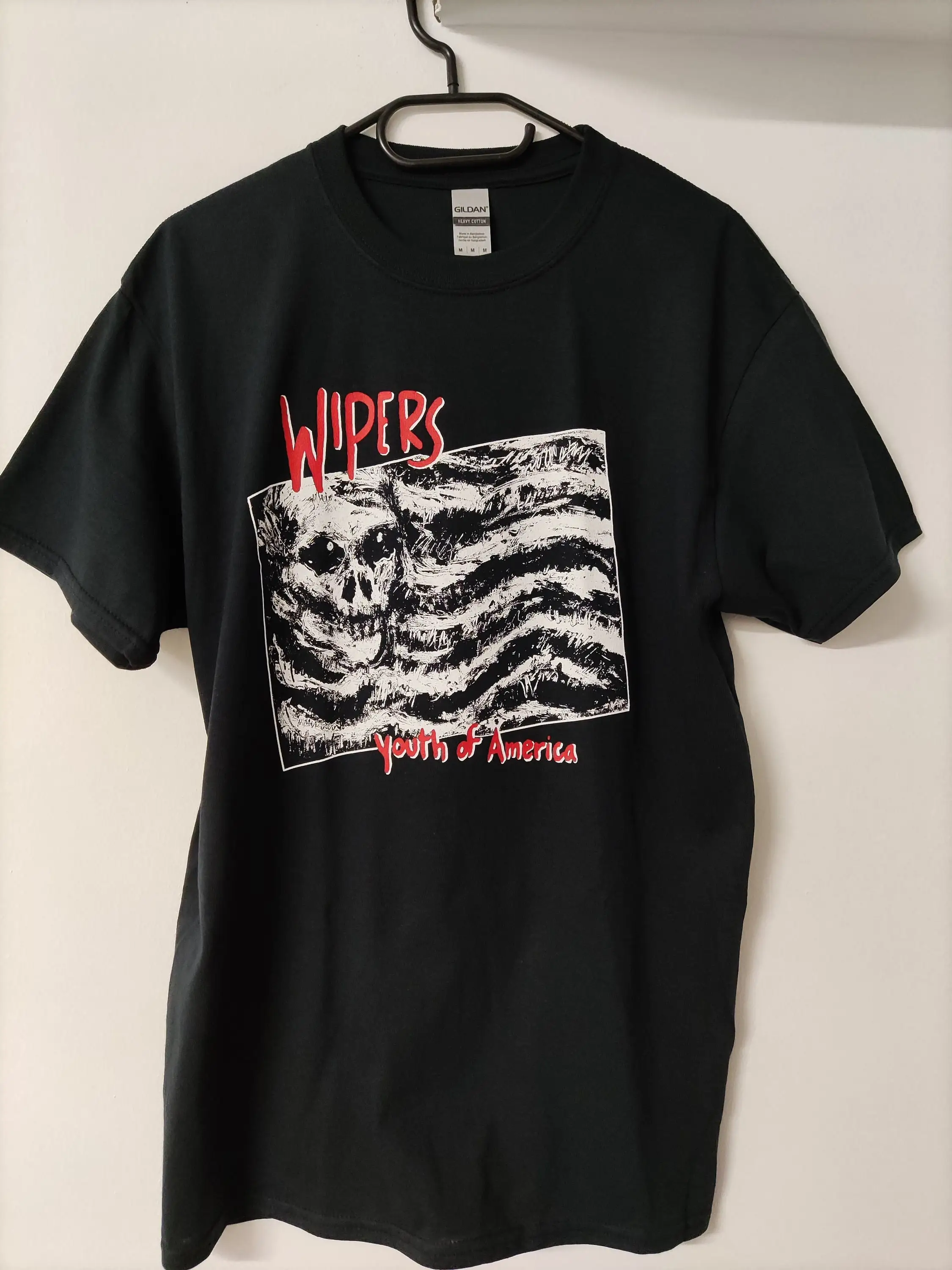 Футболка с трафаретной печатью/ручная работа панк мертвая Луна хаскер ду