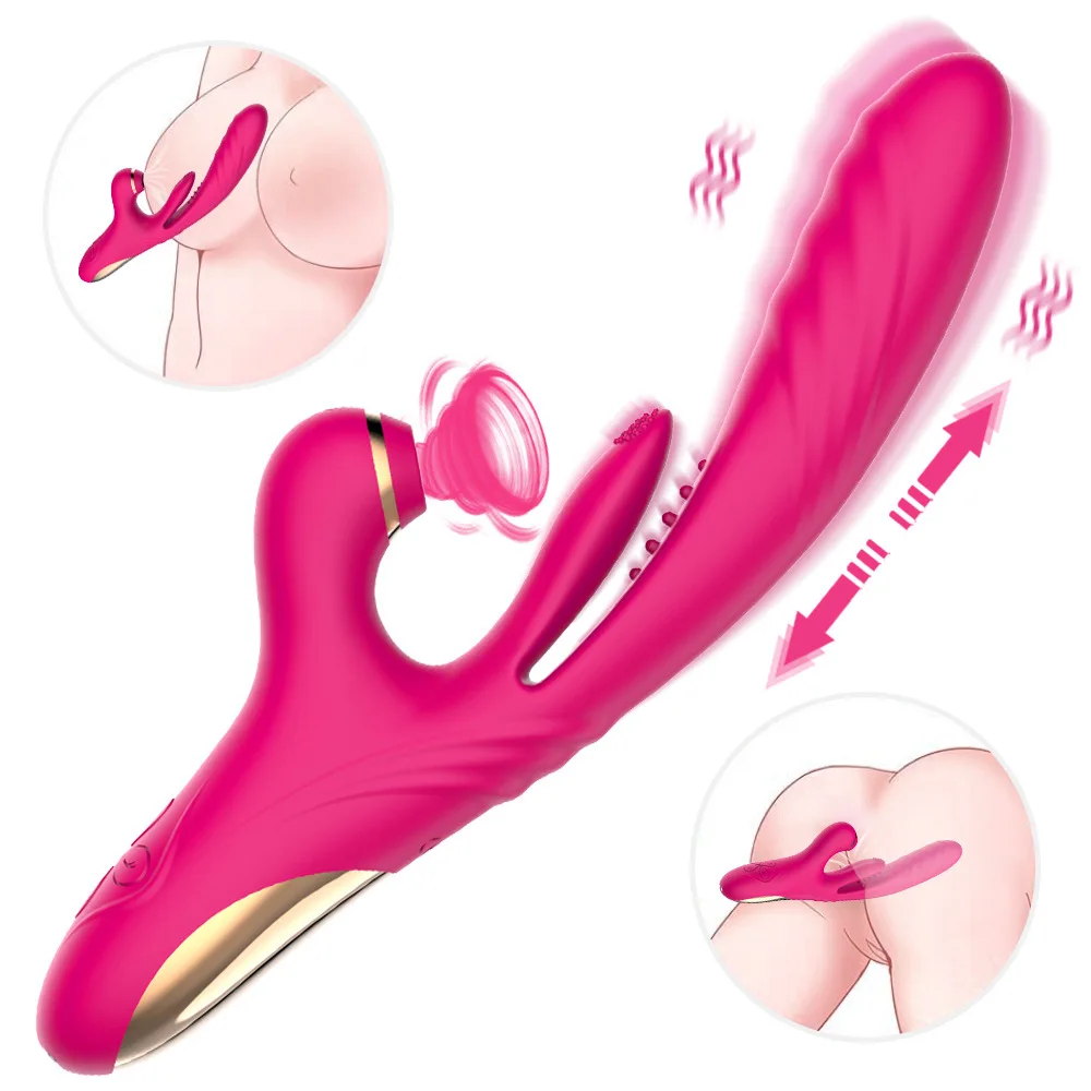 Fully automatic slapping telescopic vibrator dildo female suck orgasm vibrator g-spot stimulation masturbator female adult toys