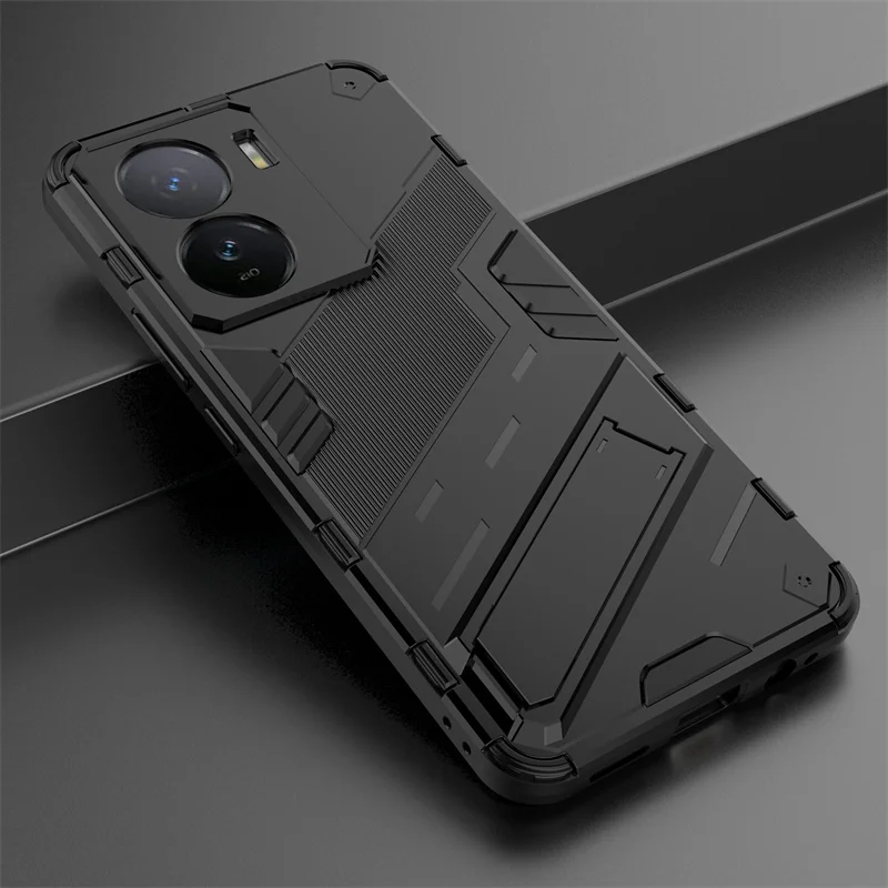 

For Vivo iQOO Z7 5G Case Armor Shockproof Phone Case For Vivo iQOOZ7 Z 7 Vivoz7 I2207 6.38" Silicone Hard Rugged Kickstand Cover