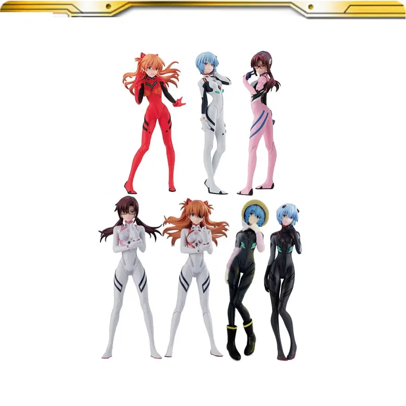 

Genuine Anime Evangelion Eva Figure Asuka Langley Soryu Ayanami Rei PVC Action Figures Figurine Model Doll Toy Kids Gift