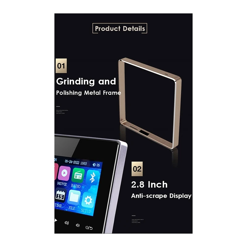 Домашний новый настенный мини-усилитель с Bluetooth 2 8 и HD экраном музыкальный центр