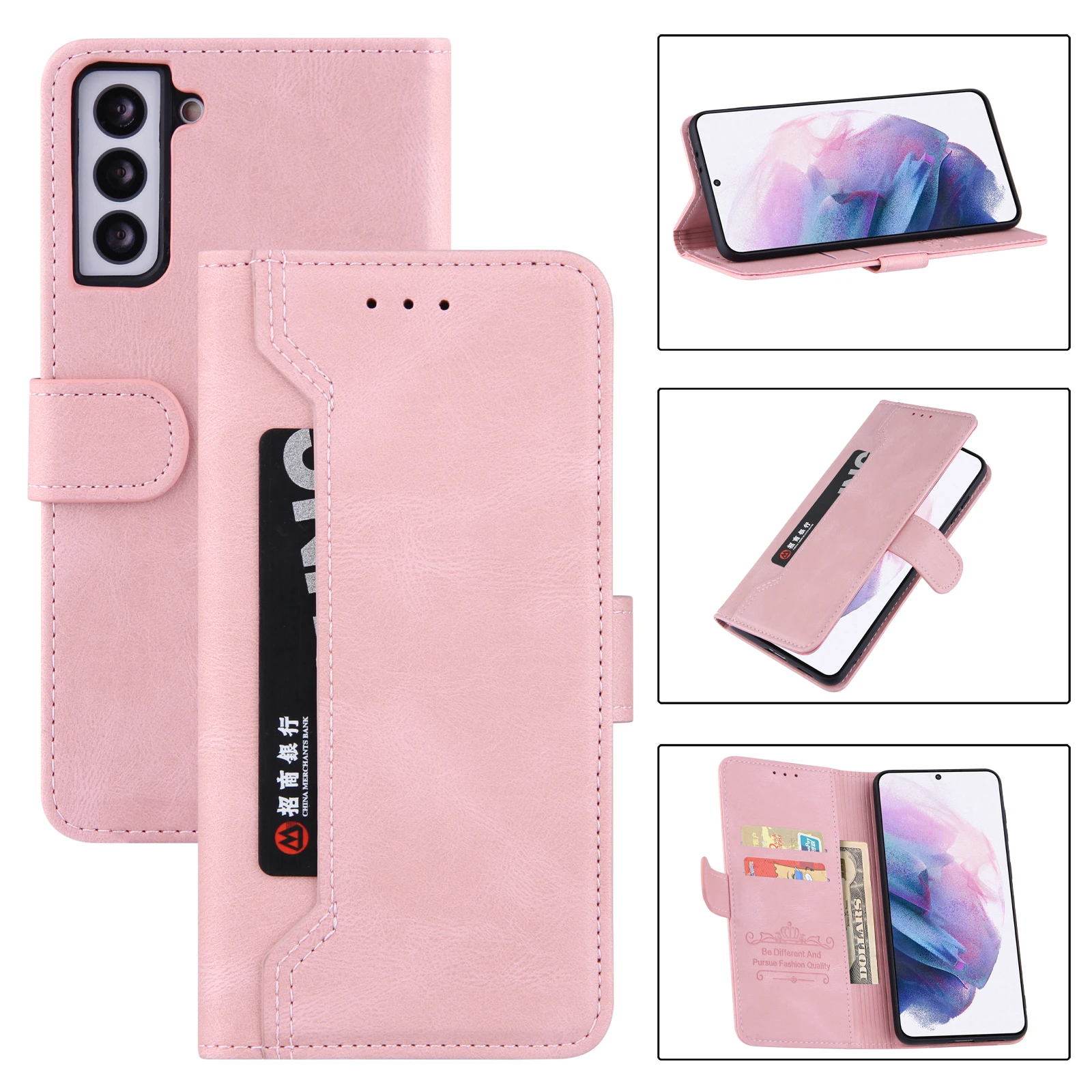 

Leather Wallet Case For Samsung Galaxy S10 S10plus s10e s20 s20plus s20ultra s20FE S20lite Wallet Card Slots Flip Case
