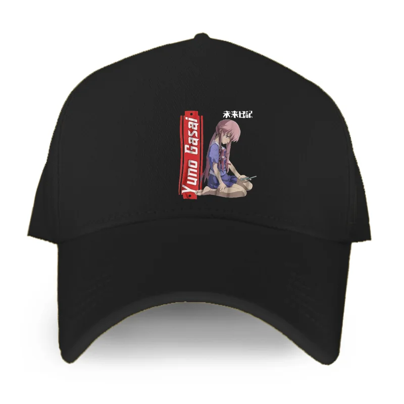 

Yuno Gasai Future Diary Baseball Cap Novelty Mirai Nikki Yukiteru Amano Trucker Caps Classic Vintage Hat For Men Dad Hat