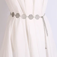 adjustable gold silver hollow metal waist chain belt elegant designer thin lady dress strap female waistband women belt wedding