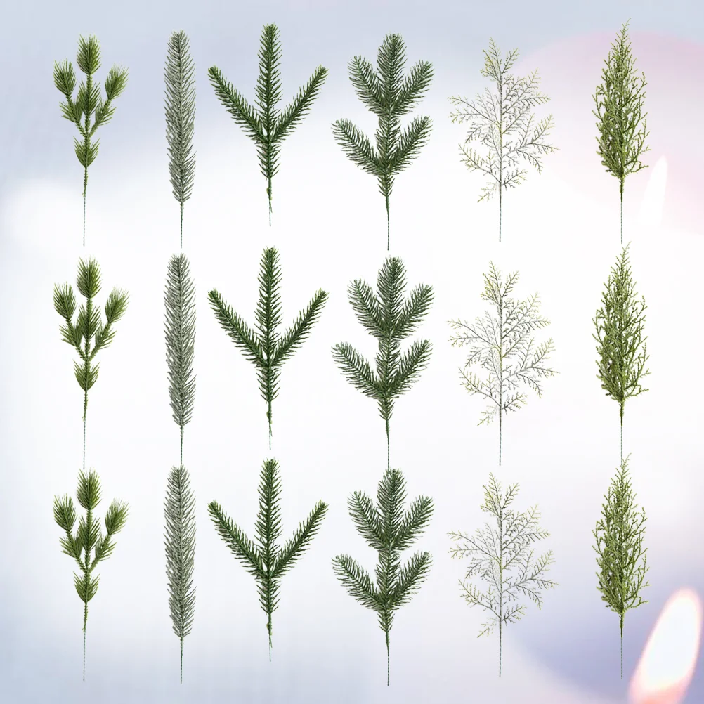 

Pine Artificial Christmas Leaves Leaf Decor Picks Green Branches Greeneryfake Tree Home Pickgarland Stems Filler