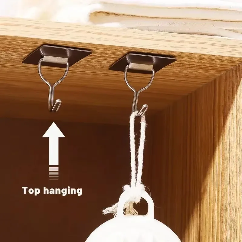 30/2 шт. самоклеящиеся крючки из нержавеющей стали