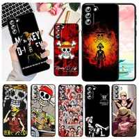 japanese anime one piece for samsung galaxy s22 s21 s20 fe ultra pro lite s10 5g s10e s9 s8 plus black soft capa phone case
