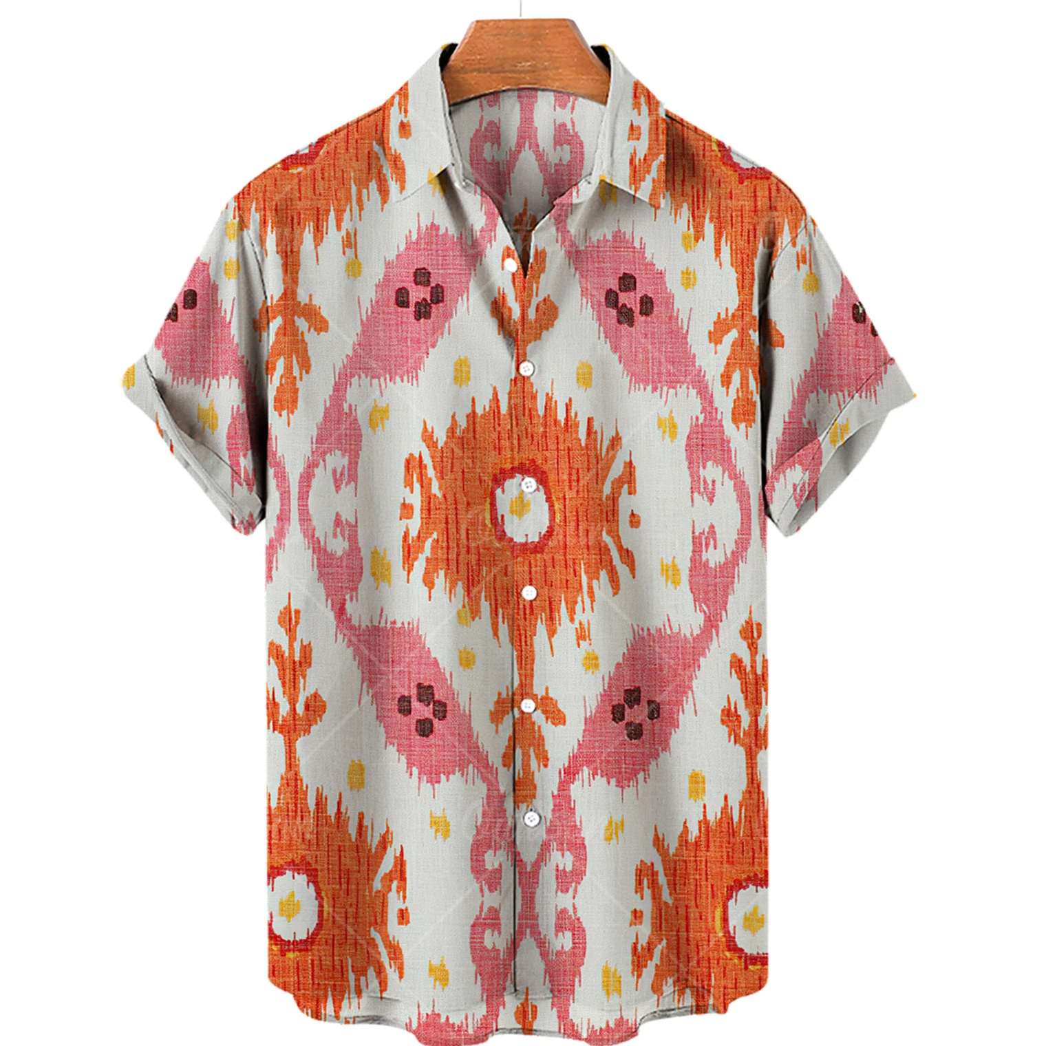 

3D Literature And Art Style Hawaiian Shirts For Men Fashion Casual Short Sleeve Comfortable Oversized Color Shirt Men's Clothing
