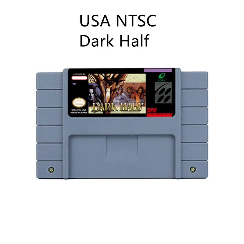 

Dark Half RPG Video Game for SNES 16 BitRetro Cart Children Gift