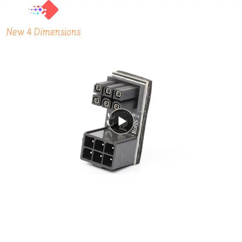 

Vga Power 180 Degree Angled Graphics Video Card To 8 Pin Male 8pin Female Adapter Steering Connector Atx