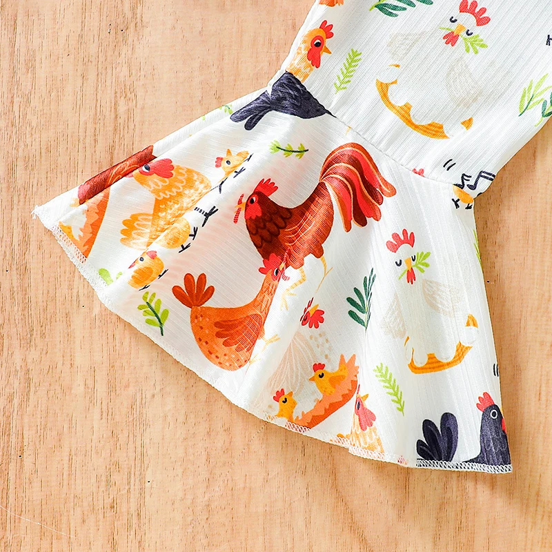 Детский комбинезон с колокольчиком для цыплят