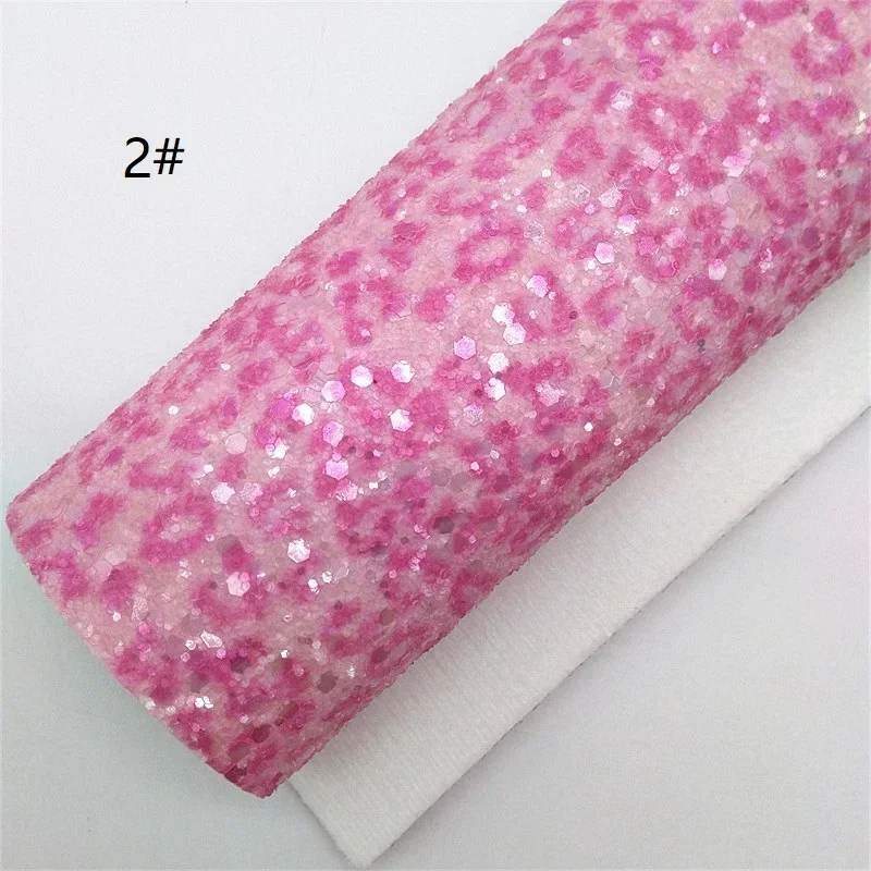 30X134 см мини-рулон розовый леопардовый массивный блестящий кожа искусственная