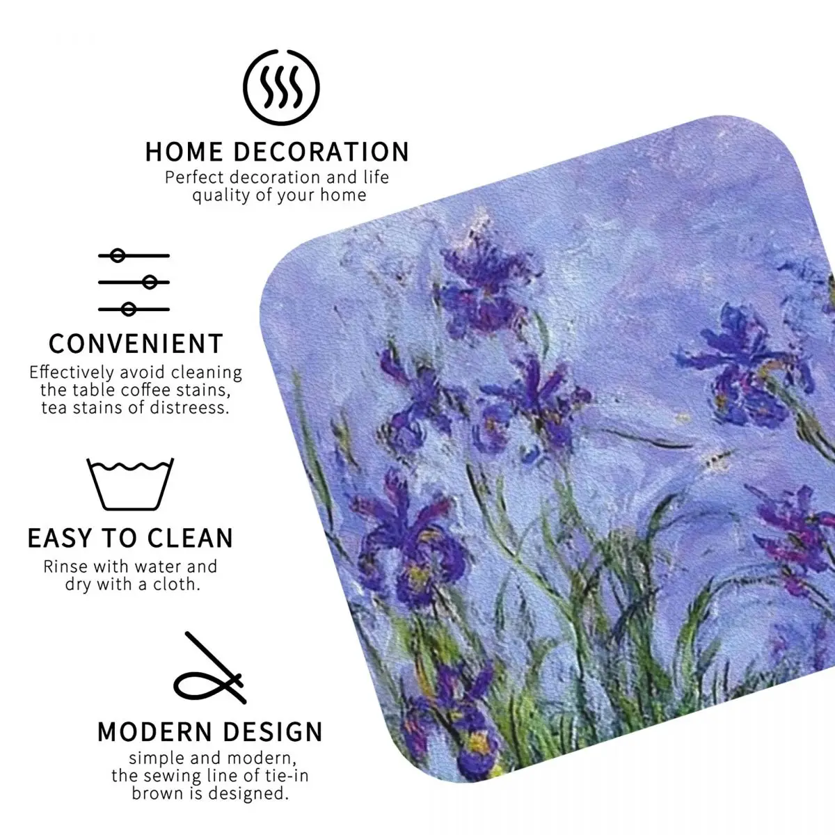 Подставки для кухни Ирисы сирени Клода Моне 191 шт./комплект 4 шт.