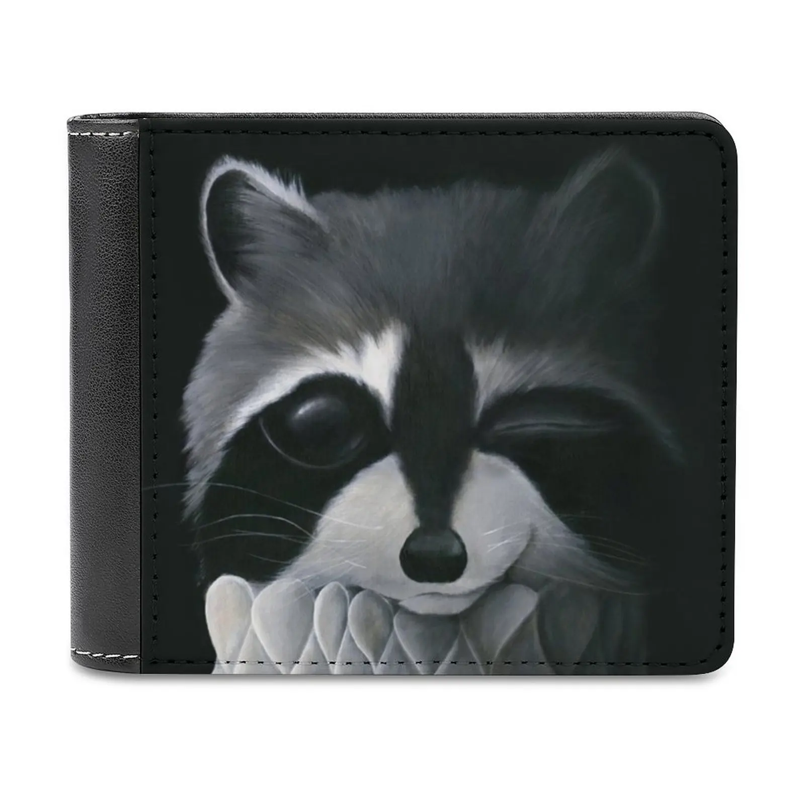 

Новинка, мужские кошельки Raccoon, мужской кошелек из искусственной кожи, высококачественный мужской кошелек, бумажник из искусственной кожи с...