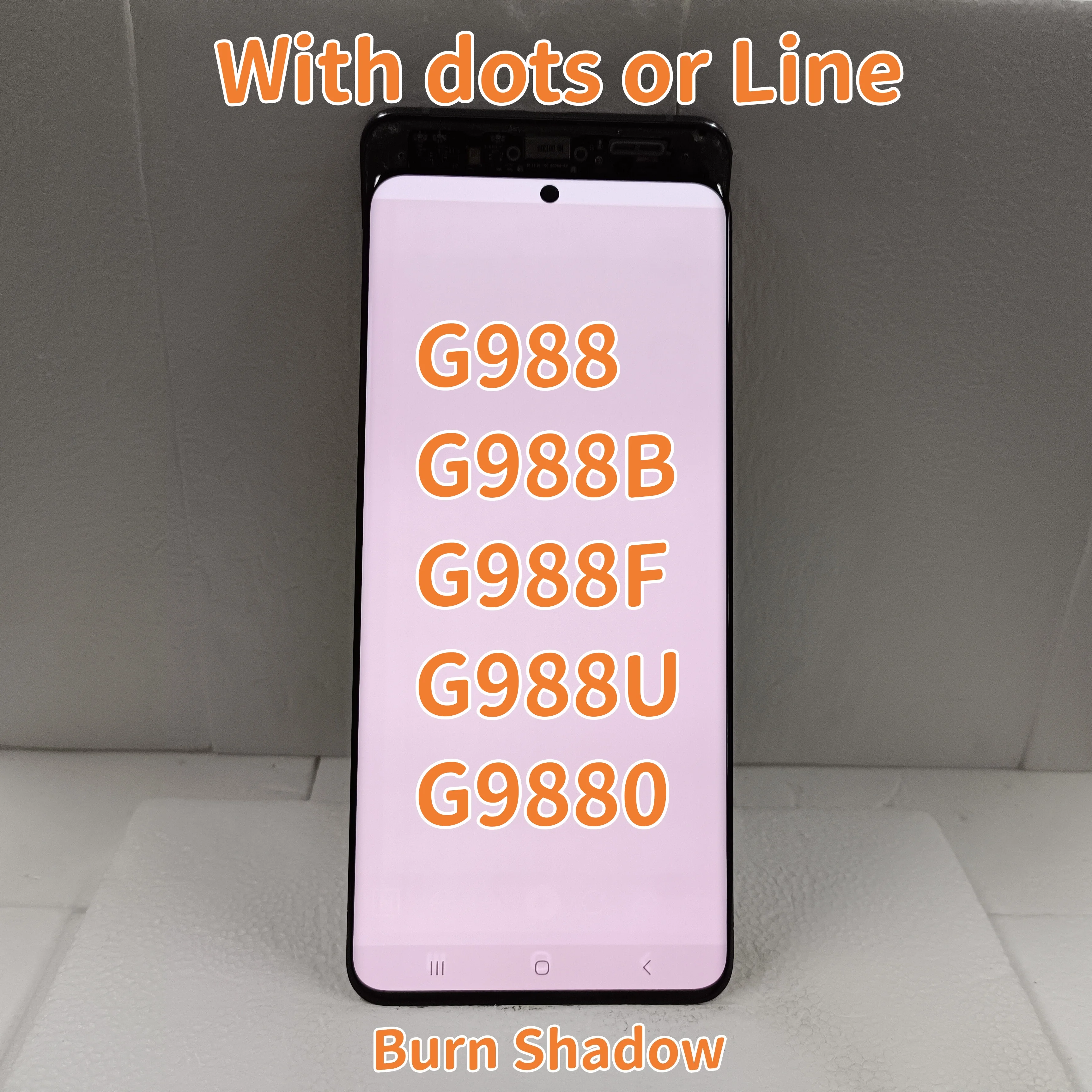 С точечной линией S20Ultra для Samsung Galaxy S20 Ultra 5G G988 ЖК-дисплей G988U G988B дигитайзер