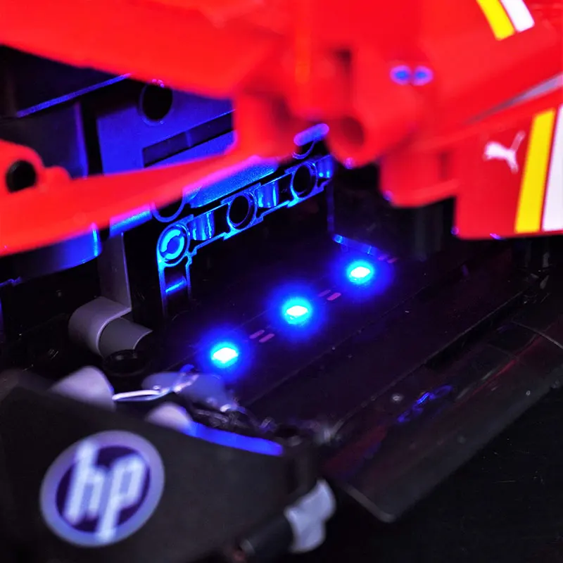 Фото Комплект светодиодных фонарей для LEGO 42207 Ferrari SF-24 F1, гоночный автомобиль, игрушки для самостоятельной сборки, подарок (не включает строительные блоки, кирпичики, наборы, модели) №5