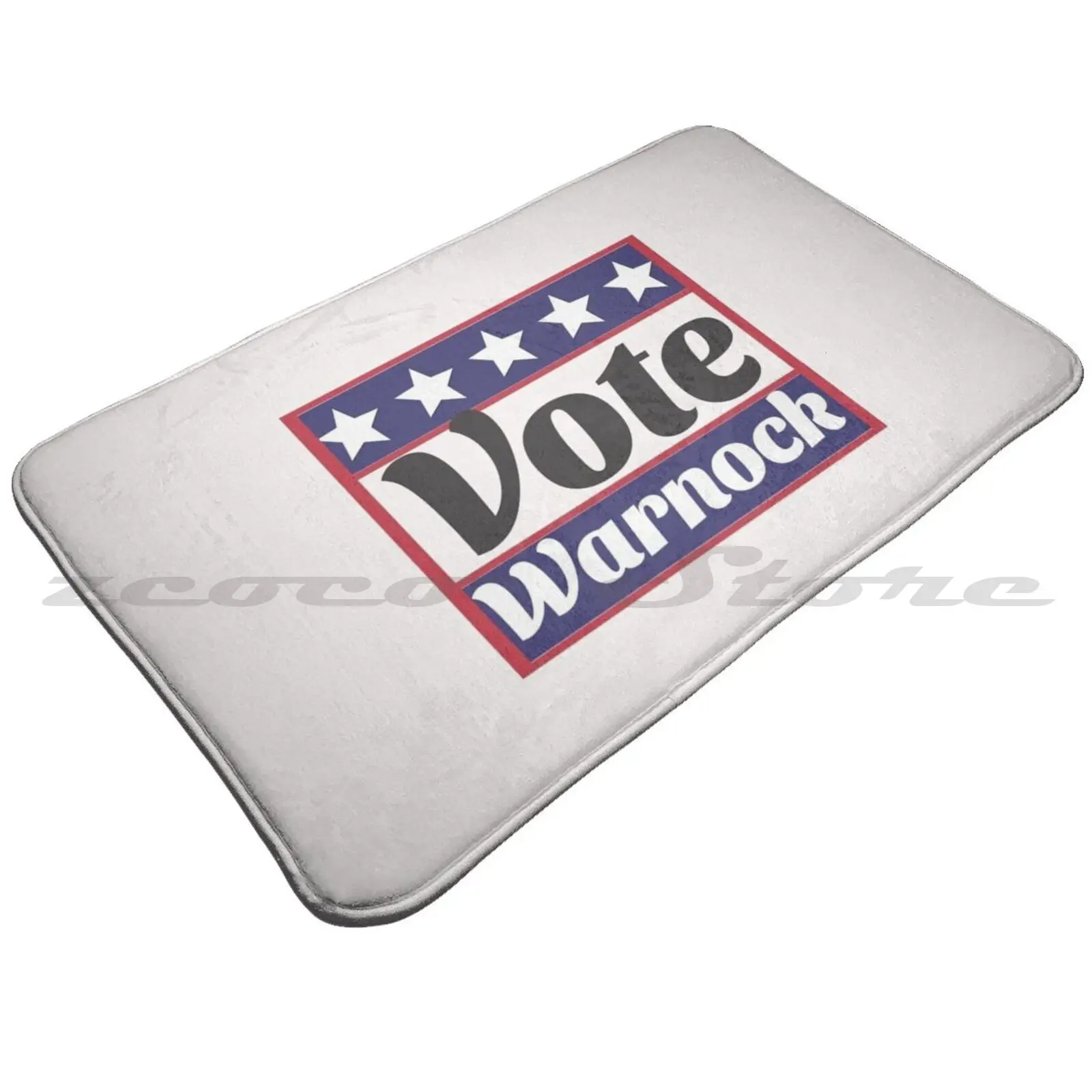 Забавная Подарочная наклейка Vote Warnock мягкий коврик дверной прорезыватель
