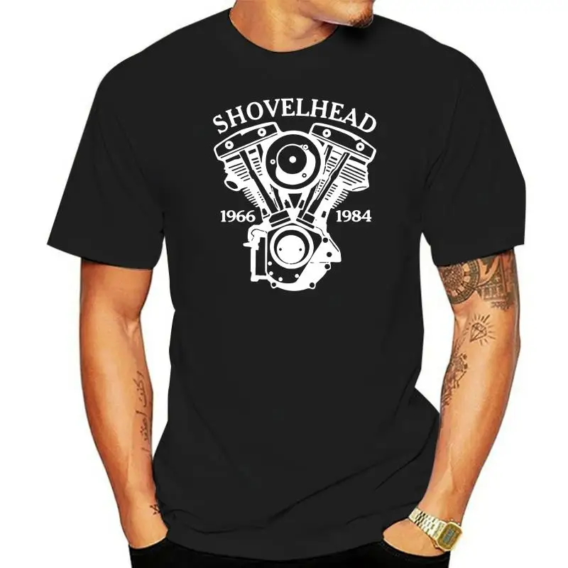 

Biker-T-Shirt SHOVELHEAD Motorrad tshirt Chopper Bobber Groen S bis 5XL