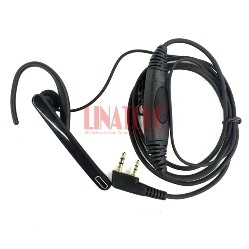Фото Рация Baofeng 888S UV5R с 2-контактным микрофоном-гарнитурой и креплением на ухо (Hands-Free) №3