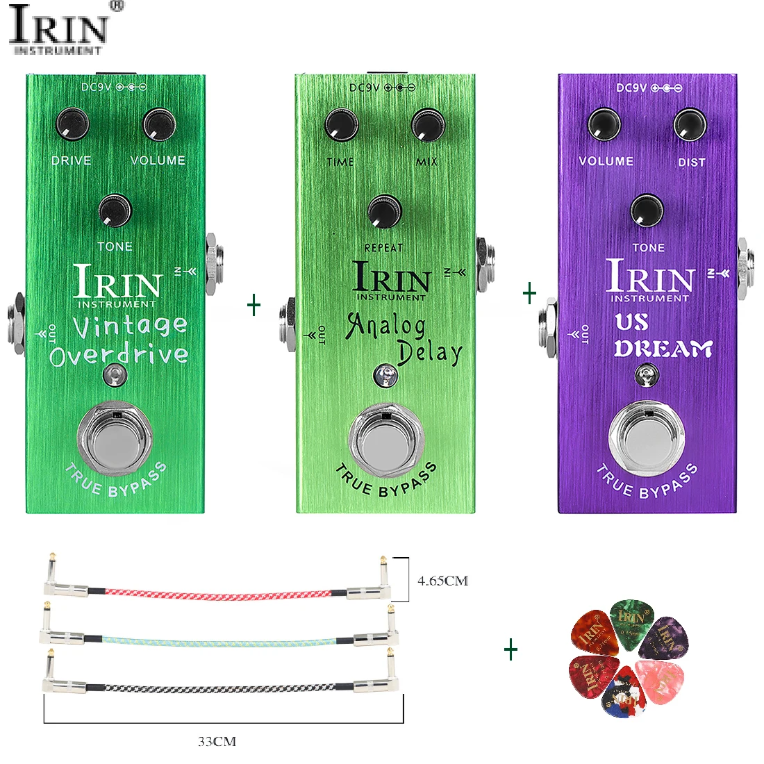 Педаль Эффектов Для Электрогитары IRIN Начинающих — Fuzz Distortion Overdrive Reverb Со