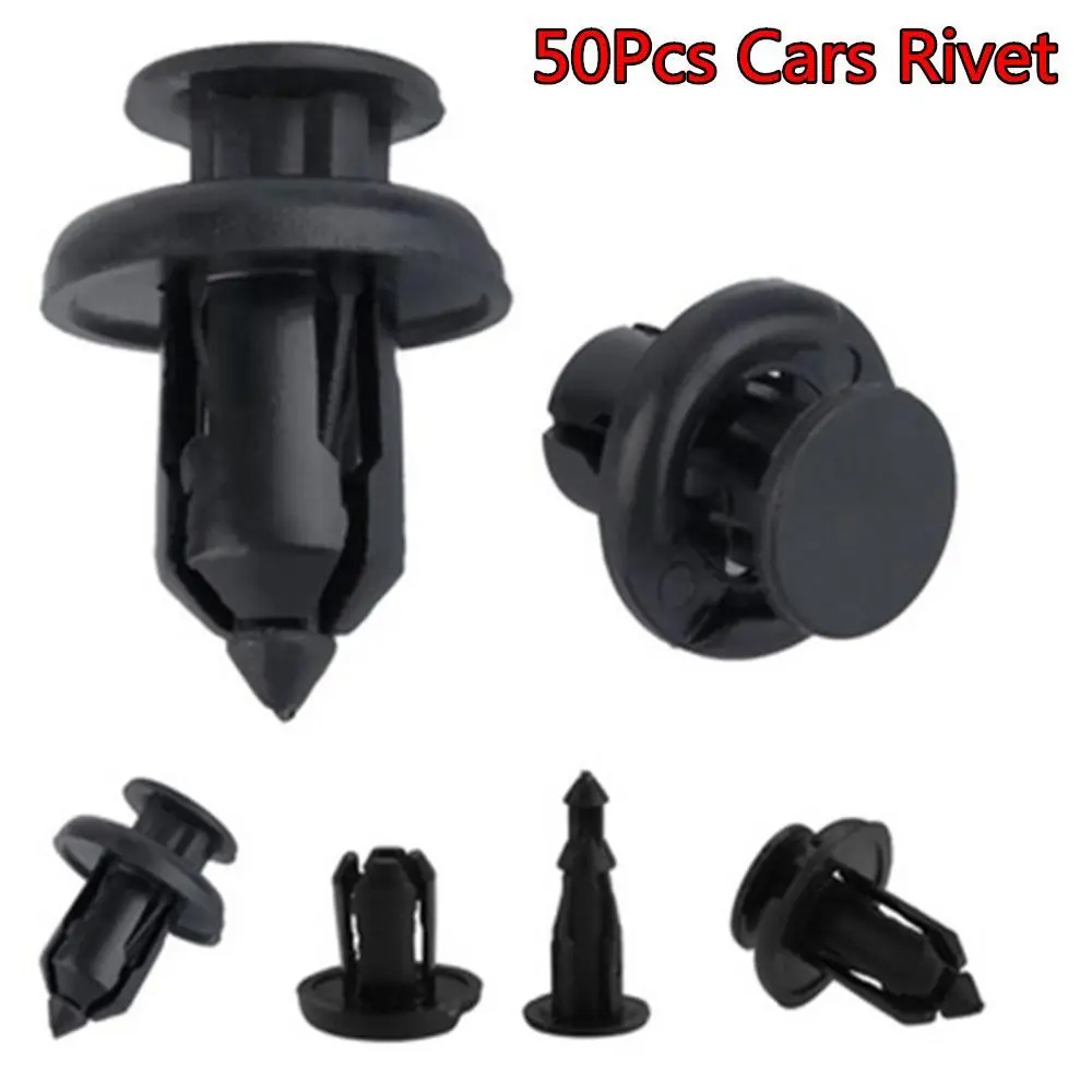 

50Pcs Practical Vehicle Universal Auto Fender Liner Door Panels Retainer Fastener Car Bumper Clip