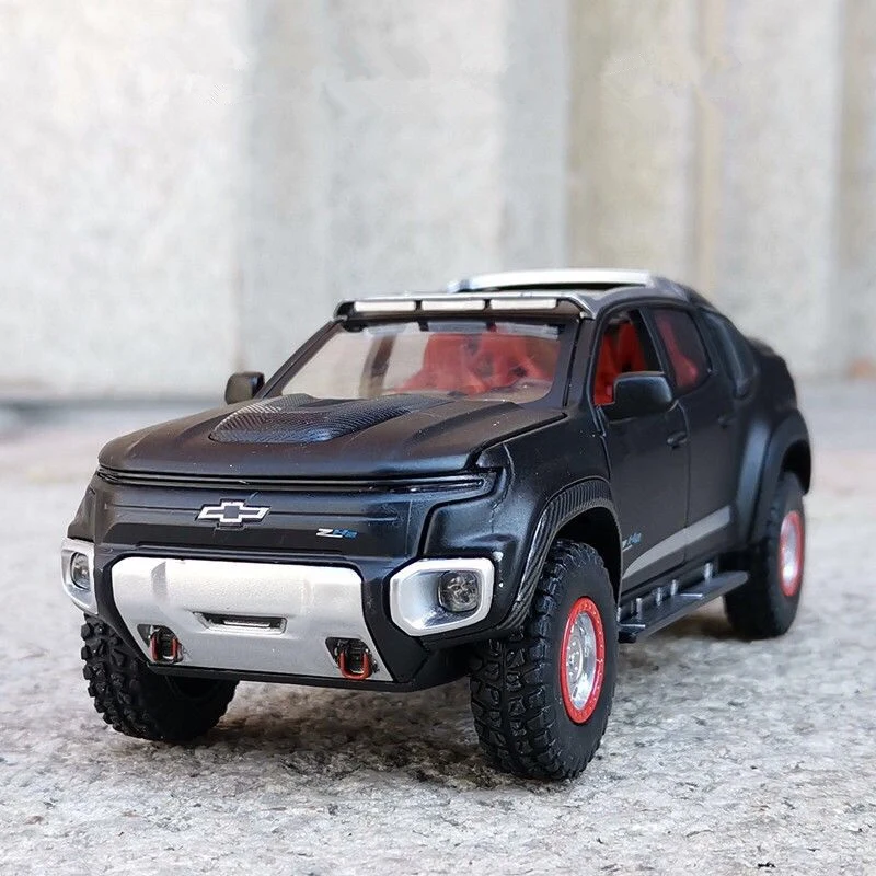 

1:32 Chevrolet Colorado ZH2 Alloy Car Model Diecast Off-road Vehicles Car Model Simulation Sound Light Collection Kids Toys Gift