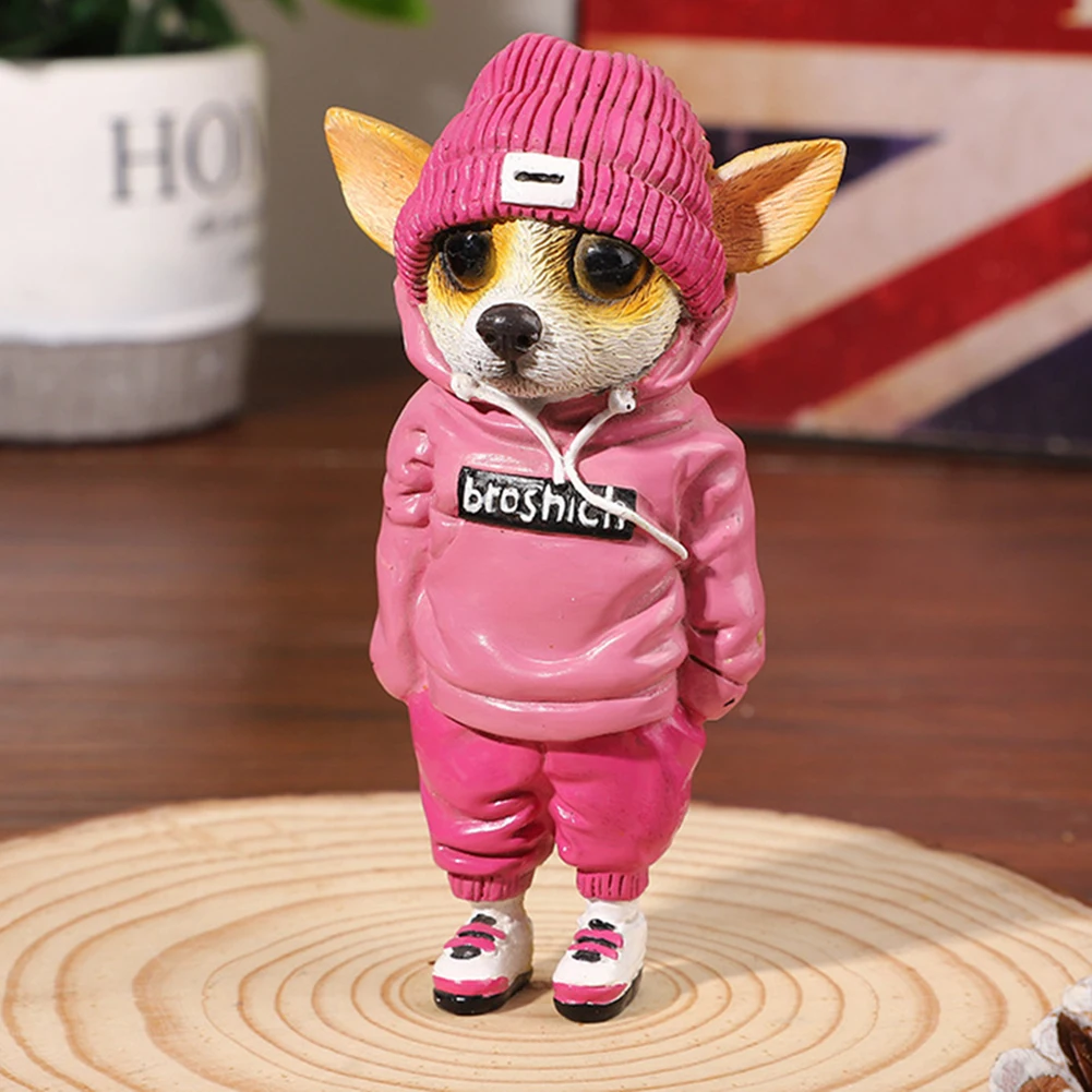 

Полимерные настольные украшения, искусственная кукла собаки, ремесленное украшение, художественные реквизиты, водонепроницаемая Солнцеза...