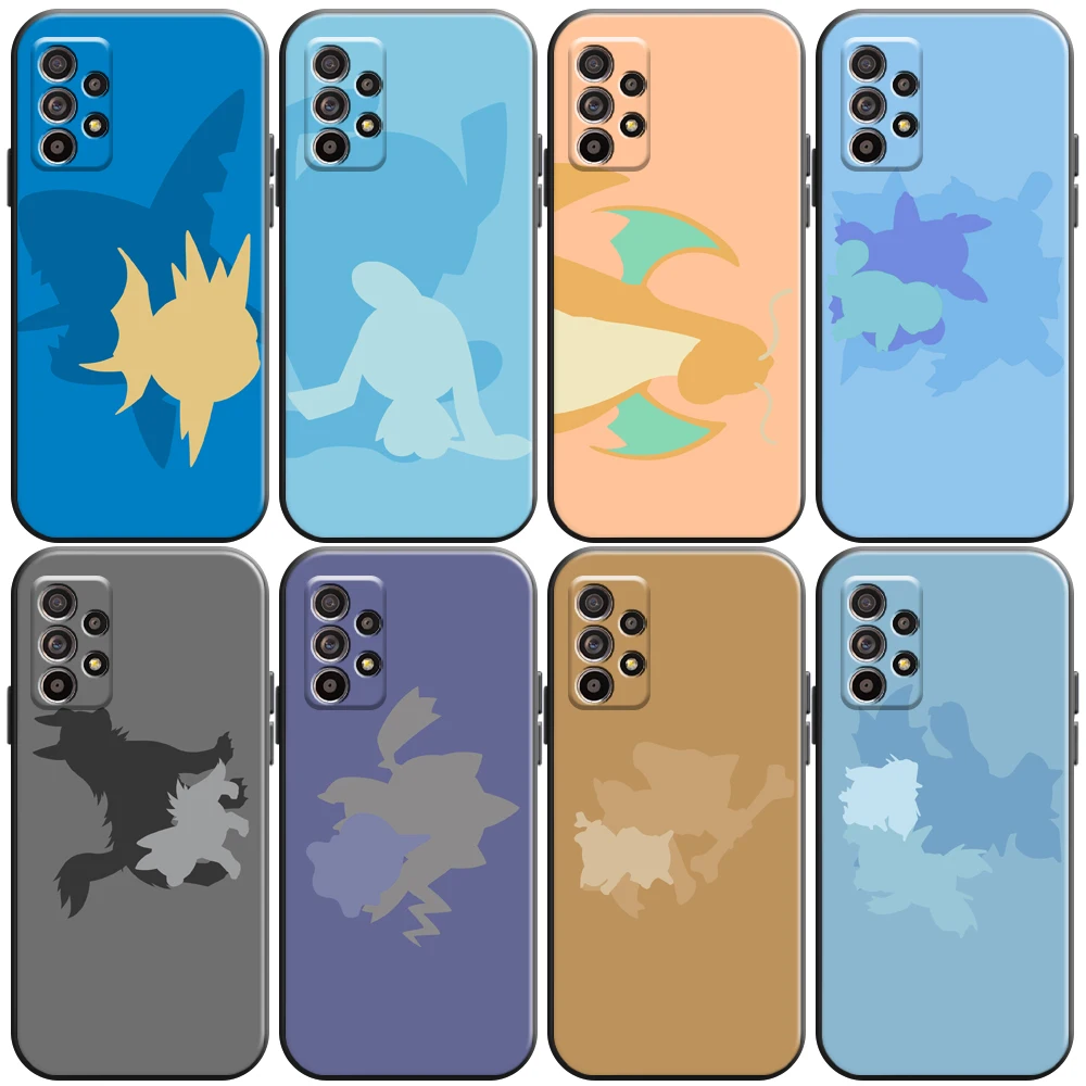 

Pokémon Cute Cartoon Phone Case For Samsung Galaxy A32 4G 5G A51 4G 5G A71 A72 4G 5G Silicone Cover Funda Carcasa Soft
