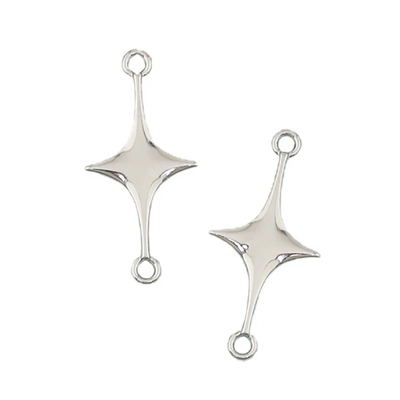 10 шт., подвески-метеориты WZNB в виде звезд, 23 х11 мм