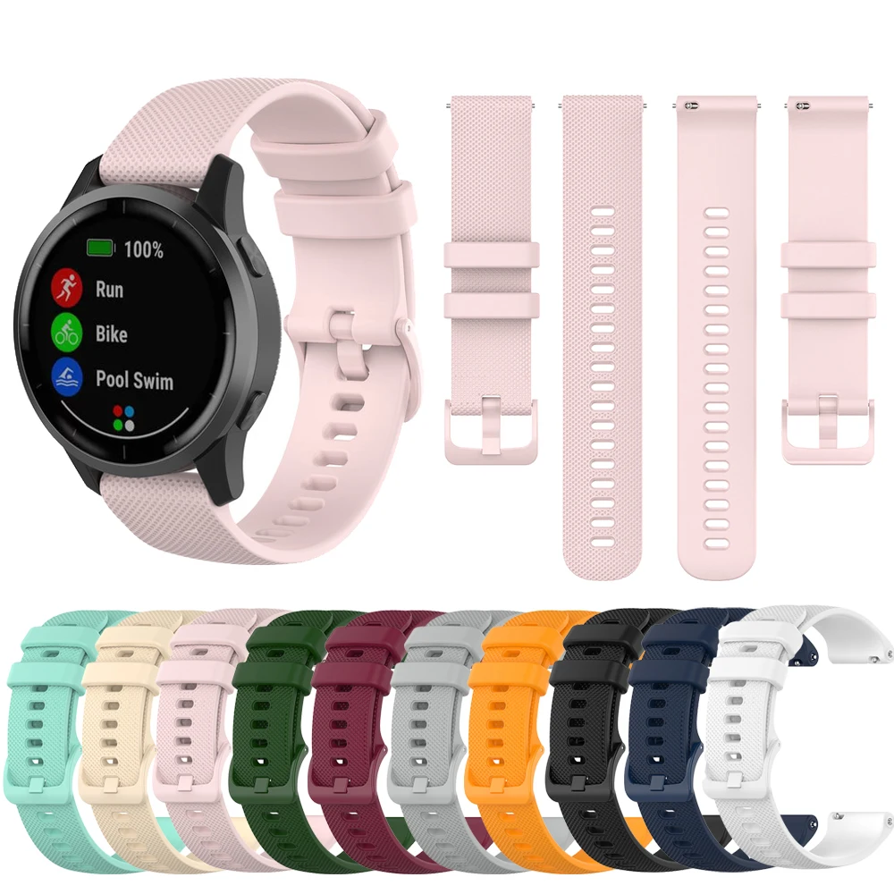

NEWCE Original Watch Band for Garmin Vivoactive 3 Venu 2 SQ Vivoactive 4 4S Forerunner 645 245m Silicone Strap Watchband Accesso