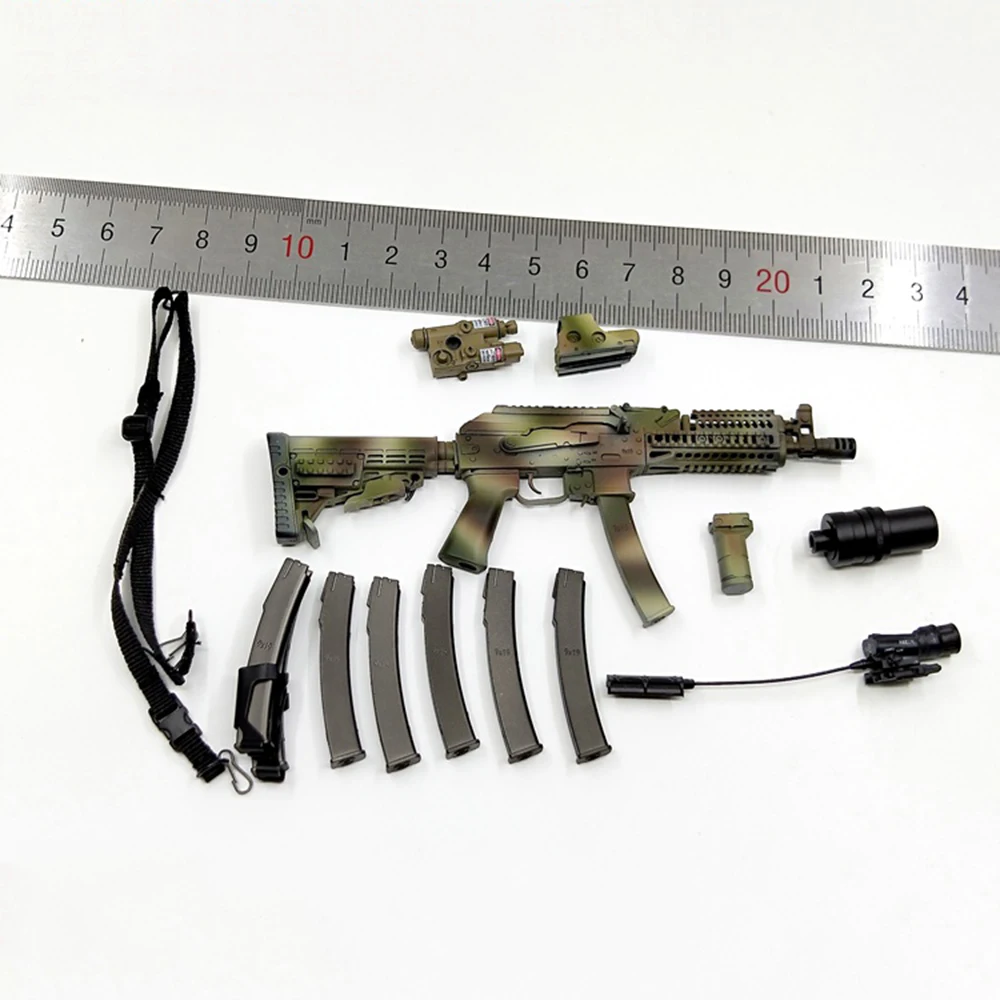 

Hot Sale 1/6th DAMTOYS DAM 78071 Russia Alpha St. Petersburg PP-19-01 Submachine Weapon Gun Full Set Model For Doll Collecture