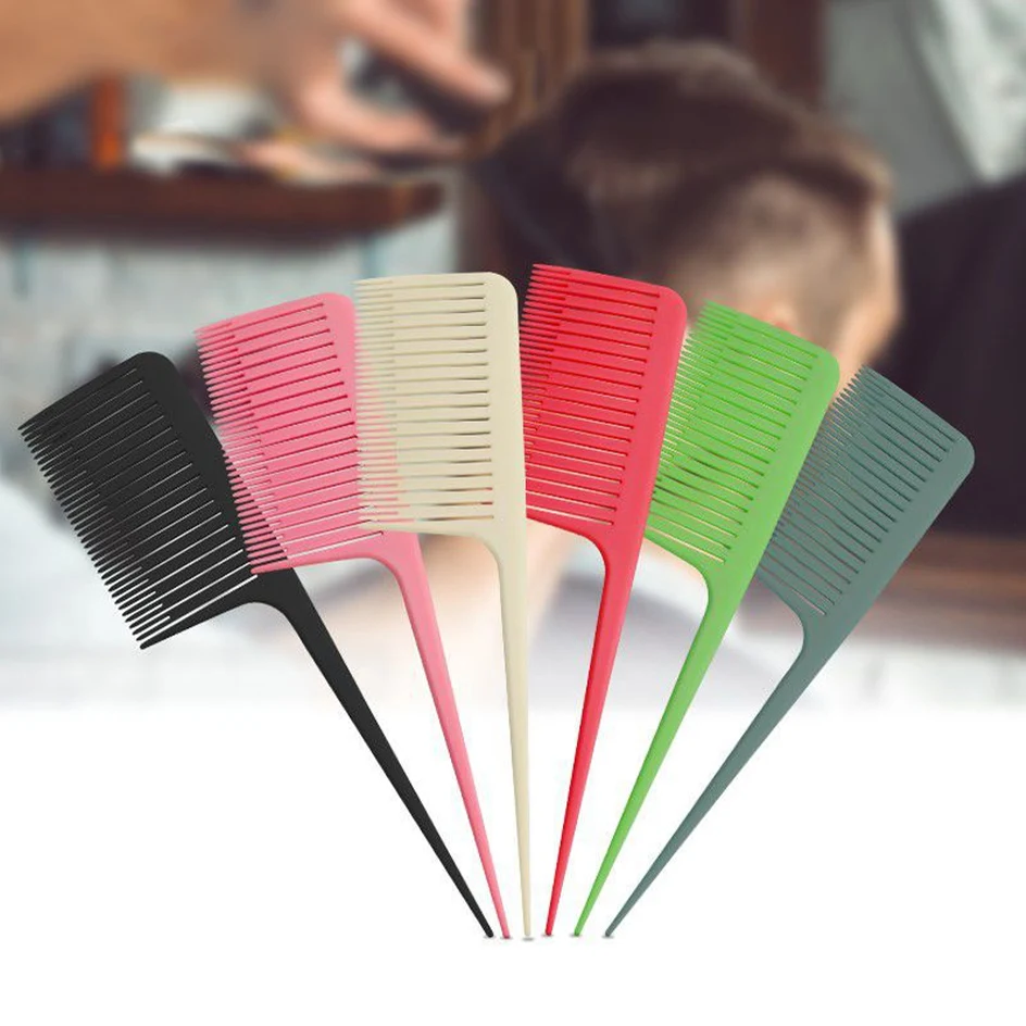 

Hair Dyeing Comb Weaving Comb Tail Professional Hair Coloring Highlight Comb Weaving Haircut Brush hair Styling Tool