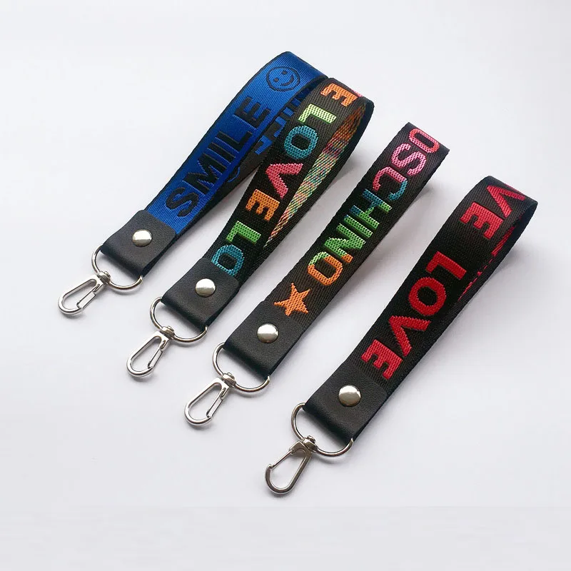 Smart Phone Lanyards Key Ring Sling Badge Neckband Chain Anti-lost Cell Phone Rope Wrist Rope Multicolor Phone Wristband Generic