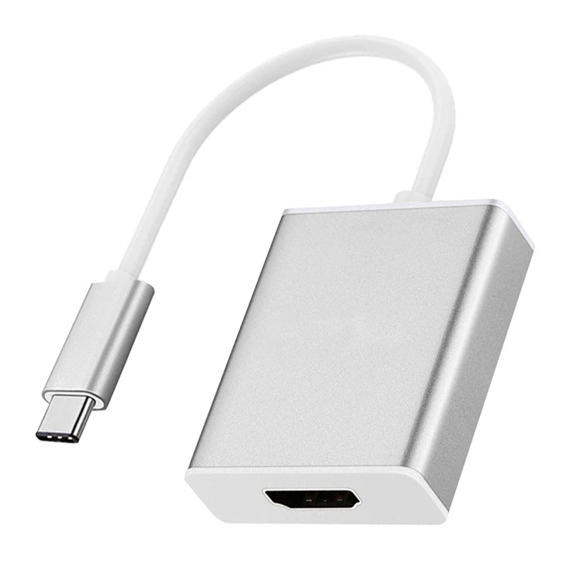 

Type C To HDMI-Compatible Adapter 4K 30Hz Type C Cable Connector Converter For TV Monitor Projector