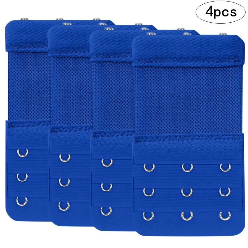 Эластичный трирядный удлинитель бюстгальтера с тремя пуговицами жемчужная