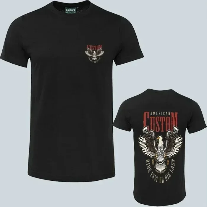 KJKJ 2024 футболки с рисунком для мотоциклетного клуба крутой мотоциклетный мужской