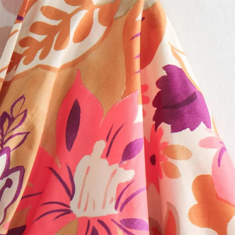 Новинка 2024 женское модное и повседневное приталенное платье sunmer с V-образным