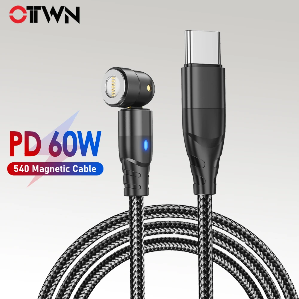 

60W PD Fast Charging Cable Magnetic Type USB C to Type C Micro Data Cord for iPhone 13 12 Pro Max Xiaomi Mi 11 Samsung S22 S21