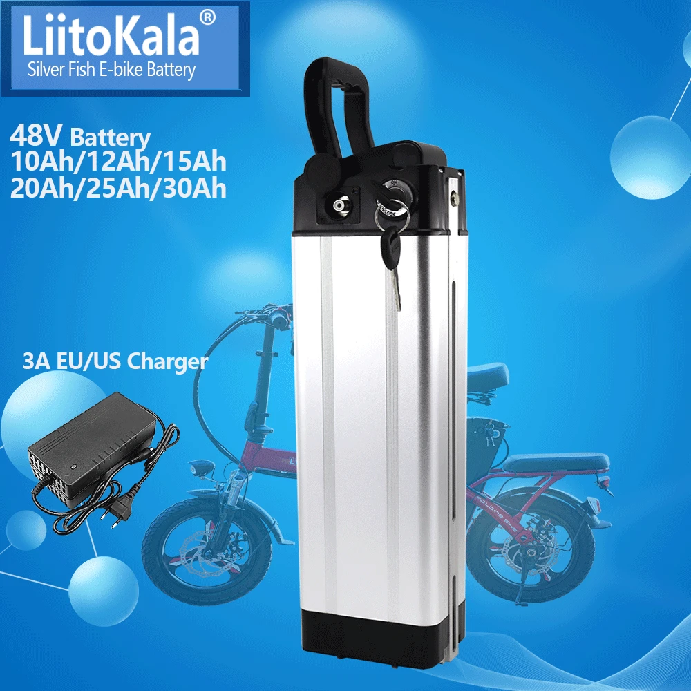 

Аккумуляторная батарея LiitoKala, 48 в 10 Ач 12 Ач 15 Ач 20 Ач, для Bafang Motor Electric Bicycle Kits