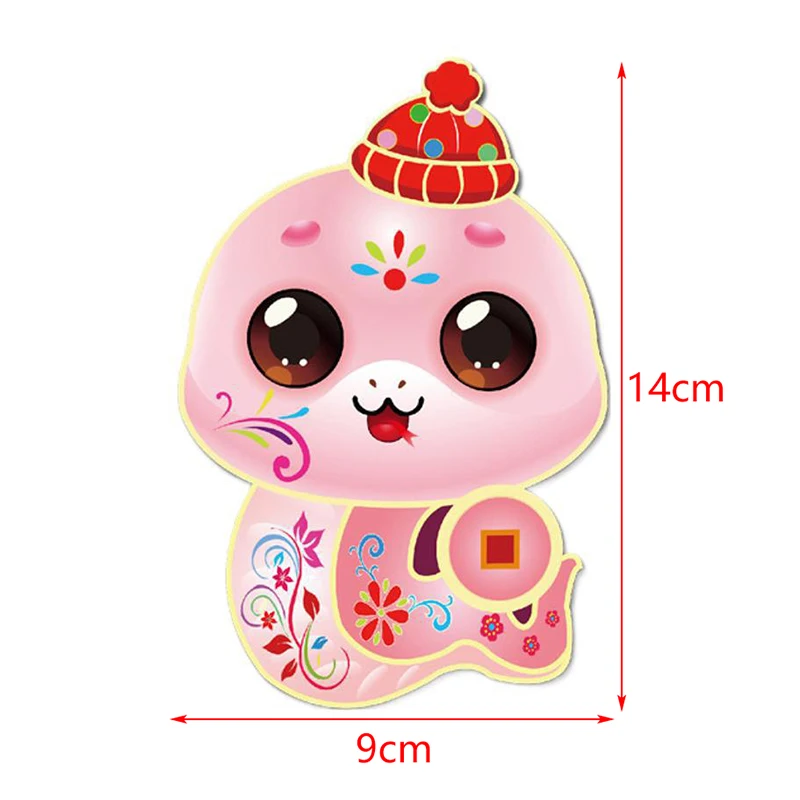 Новый 6 шт. красный конверт с рисунком змеи год лазера милые карманы для денег