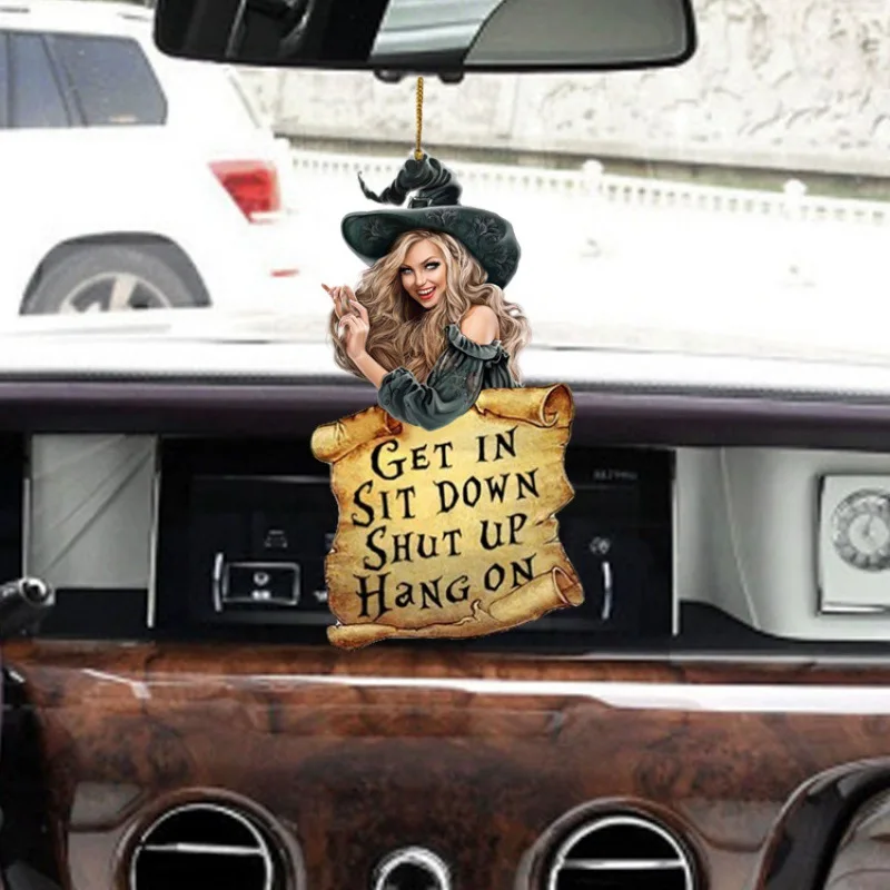 

Sexy witch pendant pendant car key backpack accessory acrylic pendant cute car accessories car decoration accessories