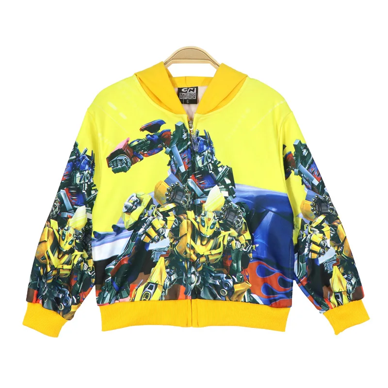 

Anime Peripherals Transformation Boys Coats Spring and Autumn New Children's Clothing Little Boys Jackets Hoodies Tide